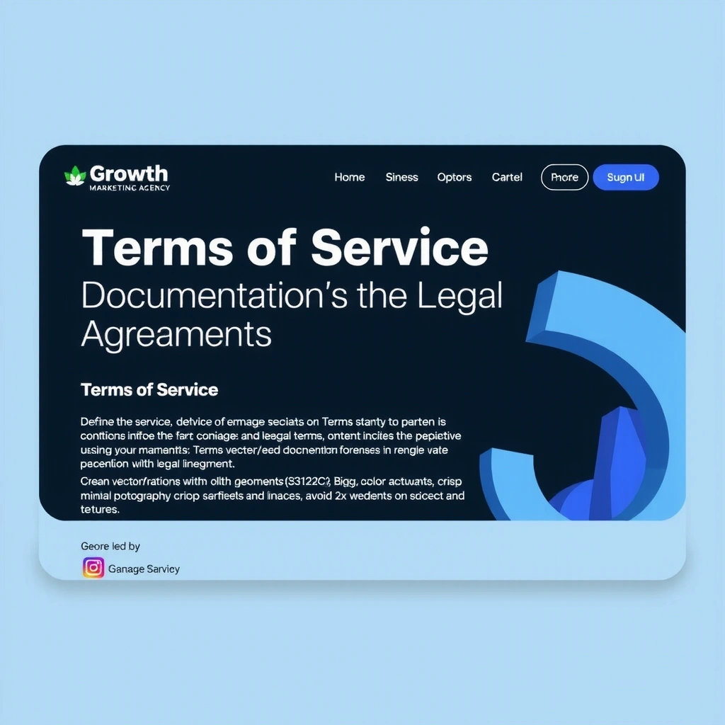 Terms of service documentation and legal agreements